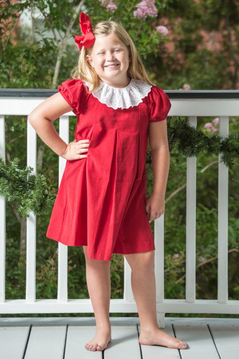 Red Christmas Outfits - childrens clothing smocked heirloom bishop gowns
